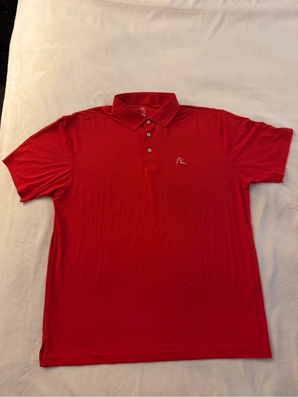 Rhoback Men’s Performance Polo The Cardinal Solid Red Extra Large XL